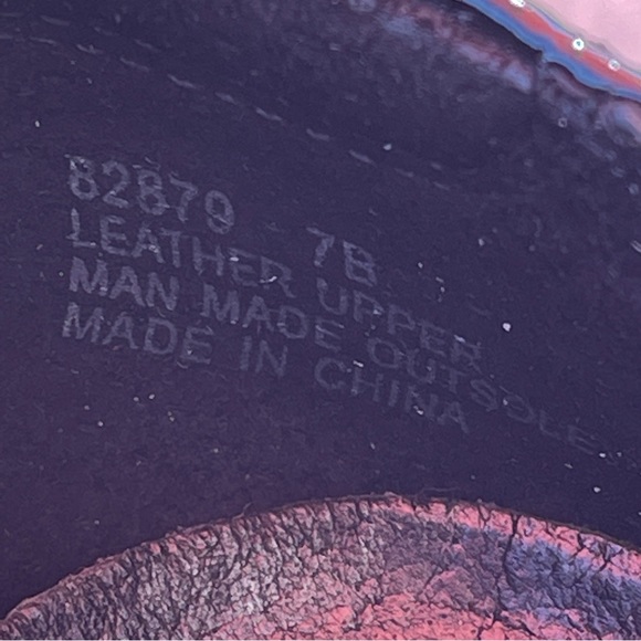 Clarks Artisan Wedge Loafers Black Patent Leather Size 7B Hook & Loop Close - Picture 5 of 7